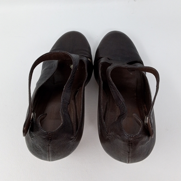 Armand Basi Brown Leather Cut Out Heels, Women's Size EU 37 / US 7 - Picture 10 of 13